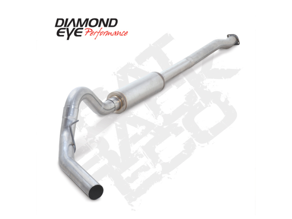 Diamond Eye - Cat Back Exhaust System For 3.5L Eco-Boost Engine 3.5 Inch Single In Single Out Passenger Side Aluminized Diamond Eye