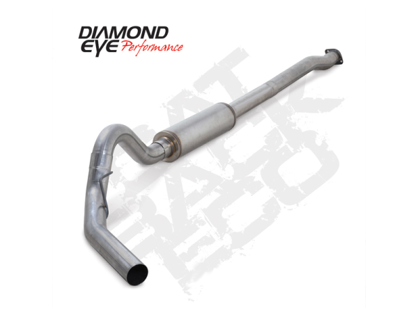 Diamond Eye - Cat Back Exhaust System For 11-13 Ford F150 Eco-Boost 4 Inch Single Passenger Side Exit Stainless Diamond Eye