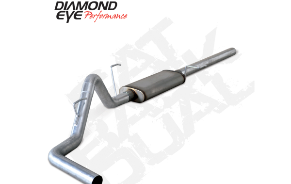 Diamond Eye - Cat Back Exhaust System For 04-08 Ford 150 5.4L 3 Inch Cat Back Single SinglePassExit Stainless Diamond Eye