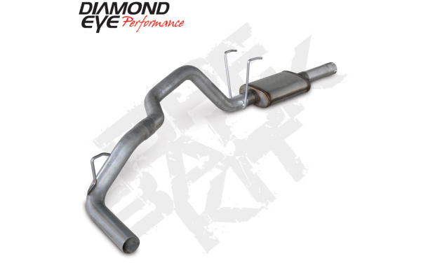 Diamond Eye - DPF Back Exhaust For 2014 Ram 1500 3.0L Eco-Diesel 3 Inch Single In Dual OutPassStainless Diamond Eye