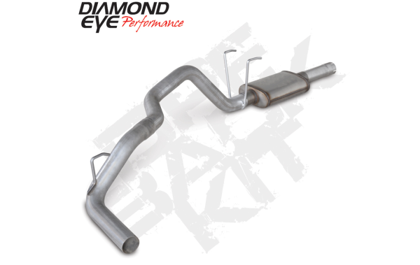 Diamond Eye - DPF Back Exhaust For 2014 Ram 1500 3.0L Eco-Diesel 3 Inch Single In Dual Out Pass Aluminized Diamond Eye