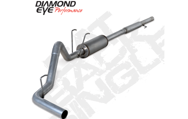 Diamond Eye - Cat Back Exhaust System For 06-08 Dodge RAM 1500 5.7L Hemi 3 Inch Cat Back Single With Muffler Stainless Diamond Eye