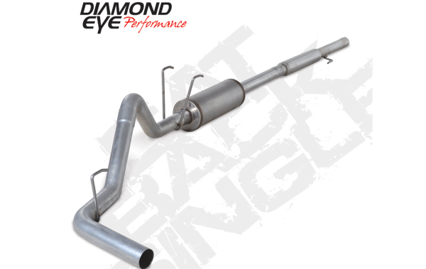 Diamond Eye - Cat Back Exhaust System 06-08 Dodge RAM 1500 5.7L Hemi 3 Inch Cat Back Single Pass With Muffler Aluminized Diamond Eye