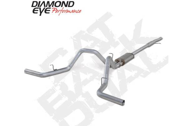 Diamond Eye - Cat Back Exhaust System 15-16 Silverado/Sierra 1500 4.3L And 5.3L 3 Inch Single/Dual Split Side Aluminized Diamond Eye