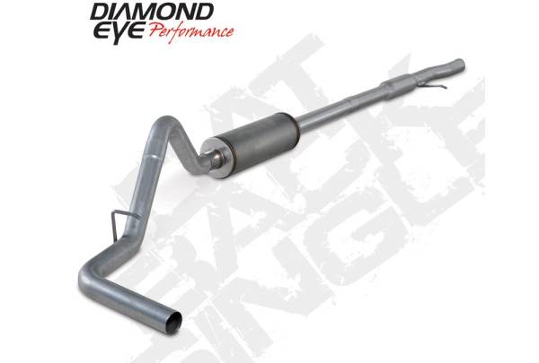 Diamond Eye - Cat Back Exhaust System 2014 Silverado/Sierra 1500 4.8L And 5.3L V8 3 Inch Single In/Out Pass Stainless Diamond Eye