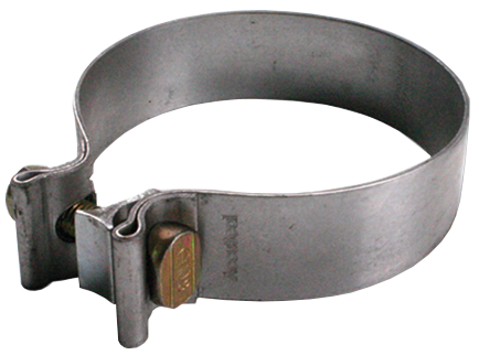 Diamond Eye - Exhaust Clamp 2.5 Inch Aluminized Torca Band Clamp Diamond Eye