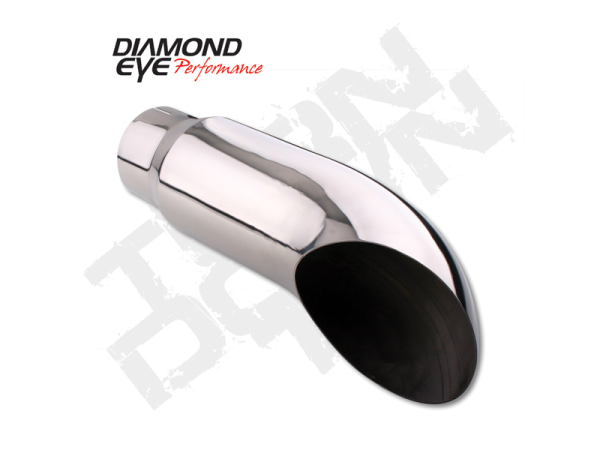 Diamond Eye - Exhaust Tip Vented Rolled Angle 4 inch ID X 5 Inch OD X 16 Inch Long Tail Pipe Tips Diamond Eye