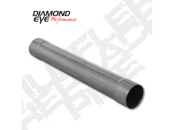 Diamond Eye - Muffler Delete Pipe Replacement 30 Inch Steel Aluminized Performance Muffler Replacement Diamond Eye