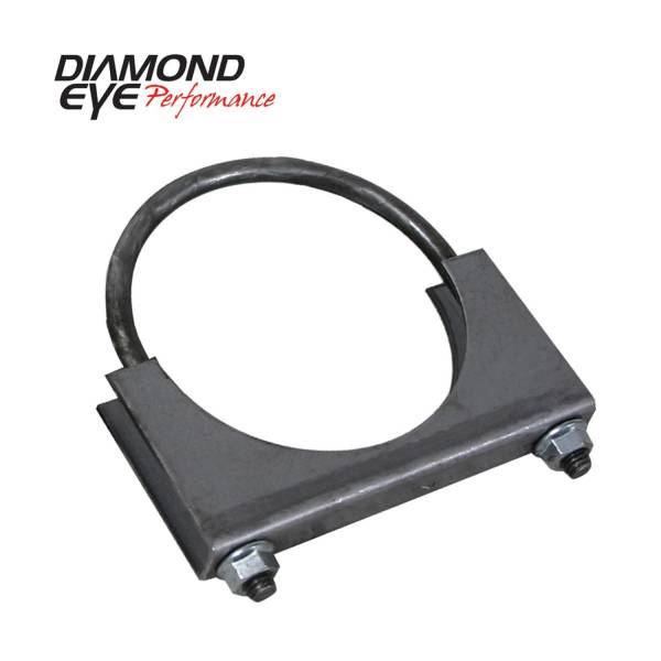 Diamond Eye - Exhaust Clamp 2.5 Inch Standard Steel U-Bolt Saddle Clamp Diamond Eye