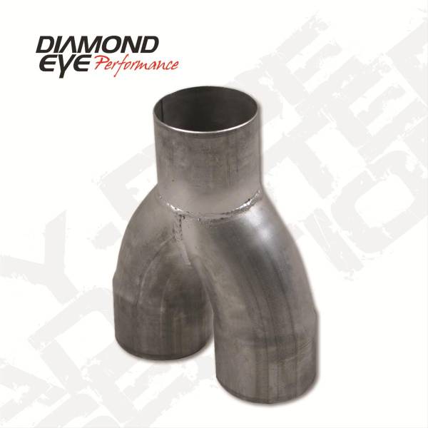 Diamond Eye - Exhaust Pipe 4 Inch Slip Fit Y Pipe 4 Inch Stainless Performance Y Pipe Diamond Eye