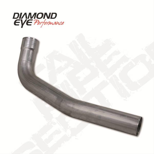 Diamond Eye - Exhaust Pipe 4 Inch 03-07 F250/F350 Superduty 6.0L Second Section Driver Side Stainless Performance Exhaust Tail Pipe Diamond Eye