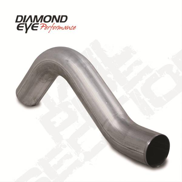 Diamond Eye - Exhaust Pipe 4 Inch 01-Early 07 Silverado/Sierra 2500/3500 Diesel First Section Driver Side Stainless Exhaust Tail Pipe Diamond Eye