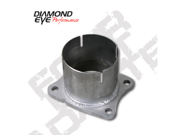 Diamond Eye - Exhaust Flange 4 Inch T409 Stainless For 01-07.5 Silverado/Sierra 2500/3500 Performance Series Diamond Eye