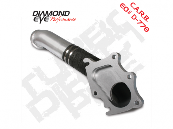 Diamond Eye - Turbo Downpipe 3 Inch Inlet/Outlet For 01-04 Silverado/Sierra 2500/3500 6.6L LB7 Performance Series Diamond Eye