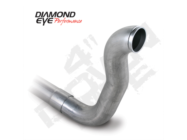 Diamond Eye - Turbo Downpipe 4 Inch 89-93 Dodge RAM 2500/3500 4X4 Oxygen Sendsor Bung Not Included Diamond Eye