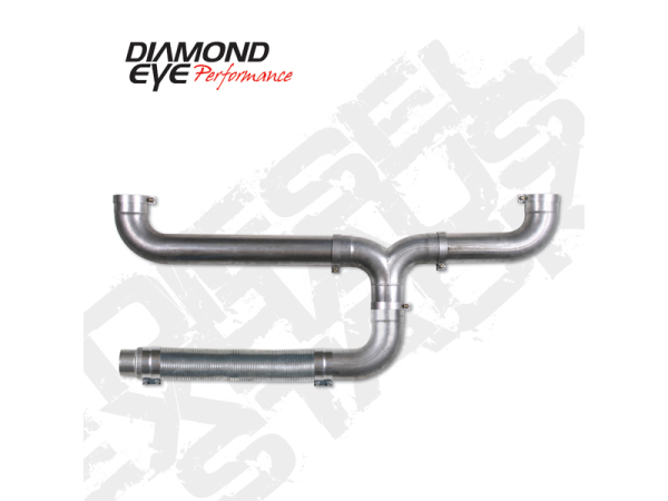 Diamond Eye - Universal Stack Kit 5 Inch Aluminized Performance Series Diesel Exhaust Kit Diamond Eye