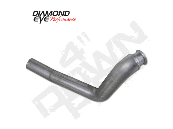 Diamond Eye - Turbo Downpipe For 98-02 Ford E-Series Van 7.3L 4 Inch Inlet/Outlet Steel No Oxygen Sensor Bung Diamond Eye