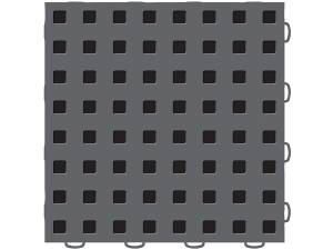 Weathertech WeatherTech® TechFloor™ 12 in. x 12 in. Dark Gray/Black 10 Pcs. Set - 51T1212 DG-BK