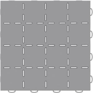 Weathertech WeatherTech® TechFloor™ 12 in. x 12 in. Solid Floor Tile w/Raised Squares Gray - 51T1212SS GR