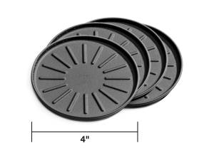 Weathertech Round Coaster Set Black 4 in. Dia. - 8A4CSTBK