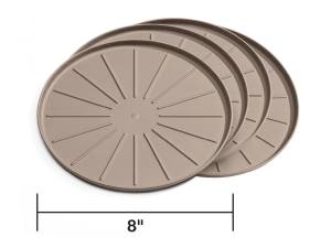 Weathertech Round Coaster Set Tan 8 in. Dia. - 8A8CSTTN