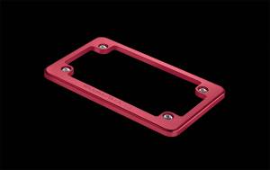 Weathertech Motorcycle Billet Plate Frames Red - 8AMPF4