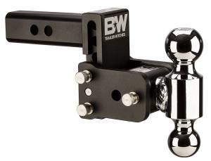 B&W Trailer Hitches B&W Tow & Stow Dual Ball Adjustable Ball Mount, 3" Drop, 3-1/2" Rise, 2" Shank, 2" and 2-5/16" Balls - TS10033B