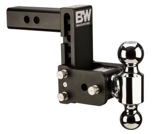 B&W Trailer Hitches B&W Tow & Stow Dual Ball Adjustable Ball Mount, 5" Drop, 5-1/2" Rise, 2" Shank, 2" and 2-5/16" Balls - TS10037B