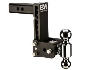 B&W Trailer Hitches B&W Tow & Stow Dual Ball Adjustable Ball Mount, 7" Drop, 7-1/2" Rise, 2" Shank, 2" and 2-5/16" Balls - TS10040B