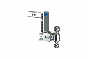 B&W Trailer Hitches B&W Tow & Stow Dual Ball Adjustable Ball Mount, 7" Drop, 7-1/2" Rise, 2" Shank, 2" and 2-5/16" Balls - TS10040C
