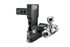 B&W Trailer Hitches B&W Tow & Stow Tri Ball Adjustable Ball Mount - 1-1/2"-4-1/2" Drop, 2-1/2"-5-1/2" Rise - 2" Shank - 1-7/8", 2" and 2-5/16" Balls - TS10066BMP