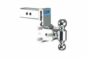 B&W Trailer Hitches B&W Tow & Stow Dual Ball Adjustable Ball Mount, 5" Drop, 4-1/2" Rise, 2-1/2" Shank, 2" and 2-5/16" Balls - TS20037C