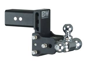 B&W Trailer Hitches B&W Tow & Stow Tri Ball Adjustable Ball Mount, 4-1/2" Drop, 4" Rise, 3" Shank, 1-7/8", 2" and 2-5/16" Balls - TS30048B