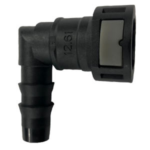 PureFlow AirDog FQC1290 1/2" 90° Quick Connect to 1/2" Hose Barb Fitting - FQC1290