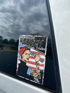 Plowboy Diesel Normalize Women In Trades: Wrenchin' Rosie Sticker