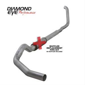 Diamond Eye - Turbo Back Exhaust For 00-03.5 Ford F250/F350 Superduty 7.3L 5 Inch Single Pass No Muffler Aluminum Diamond Eye - Image 1