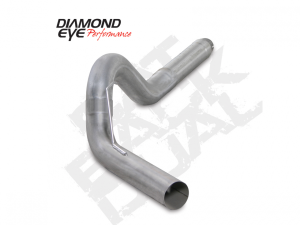 DPF Back Exhaust For 13-14 Dodge 6.7L Cummins 5 Inch Diesel Single Passenger Side Aluminized Diamond Eye