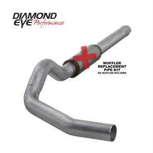 Cat Back Exhaust System 04.5-07.5 Dodge RAM 2500/3500 5 Inch Single/Dual No Muffler Split Side Aluminized Diamond Eye