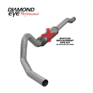 Cat Back Exhaust System 03-06 Excursion 6.0L 4 Inch No Muffler Aluminized Performance Series Diesel Exhaust Diamond Eye