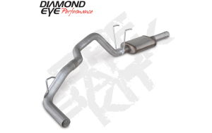 DPF Back Exhaust For 2014 Ram 1500 3.0L Eco-Diesel 3 Inch Single In Dual Out Pass Aluminized Diamond Eye