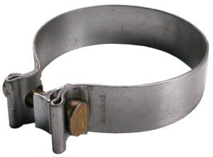 Exhaust Clamp 5 Inch Stainless Torca Band Clamp Diamond Eye