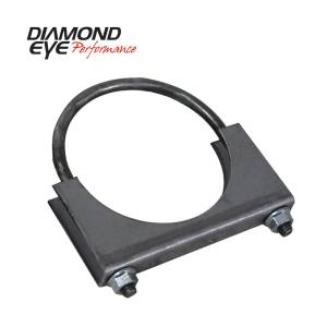 Exhaust Clamp 2.5 Inch Standard Steel U-Bolt Saddle Clamp Diamond Eye