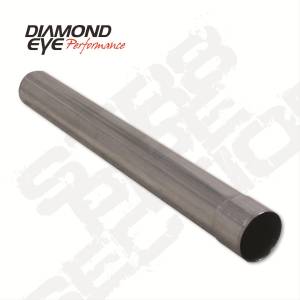 Diamond Eye - Exhaust Pipe 36 Inch Stainless 4 Inch OD Straight Bumped On One End Diamond Eye - Image 1