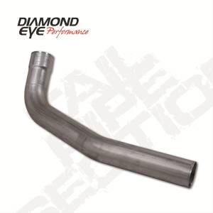 Diamond Eye - Exhaust Pipe 4 Inch 03-07 F250/F350 Superduty 6.0L Second Section Driver Side Stainless Performance Exhaust Tail Pipe Diamond Eye - Image 1