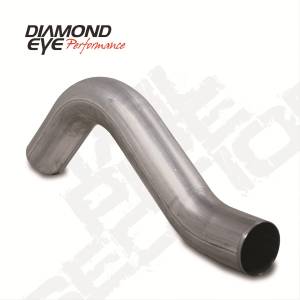 Diamond Eye - Exhaust Pipe 4 Inch 04.5-Early 07 RAM 2500/3500 First Section Driver Side Stainless Exhaust Tail Pipe Diamond Eye - Image 1