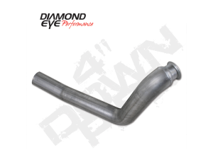 Diamond Eye - Turbo Downpipe For 98-02 Ford E-Series Van 7.3L 4 Inch Inlet/Outlet Steel No Oxygen Sensor Bung Diamond Eye - Image 1